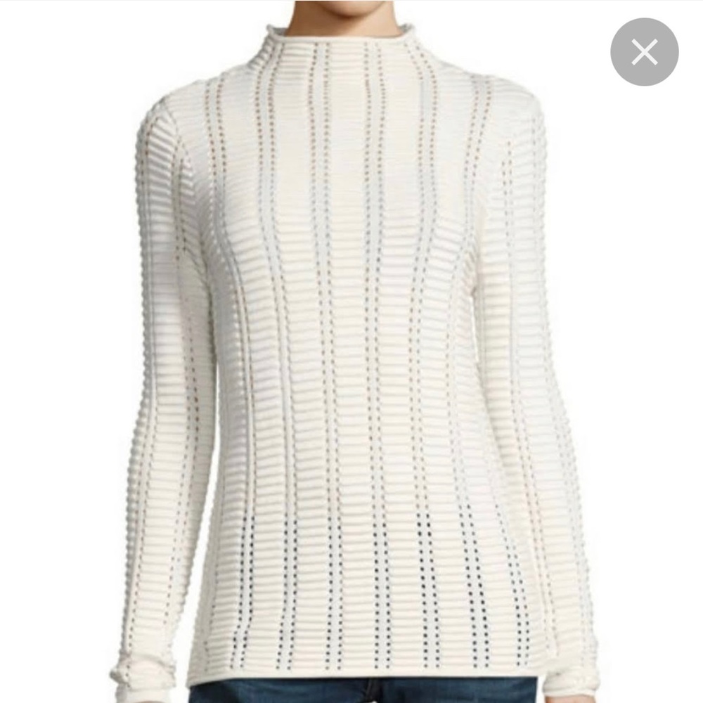 French Connection | Mozart Hi Neck Ladder Knit Size M NWT